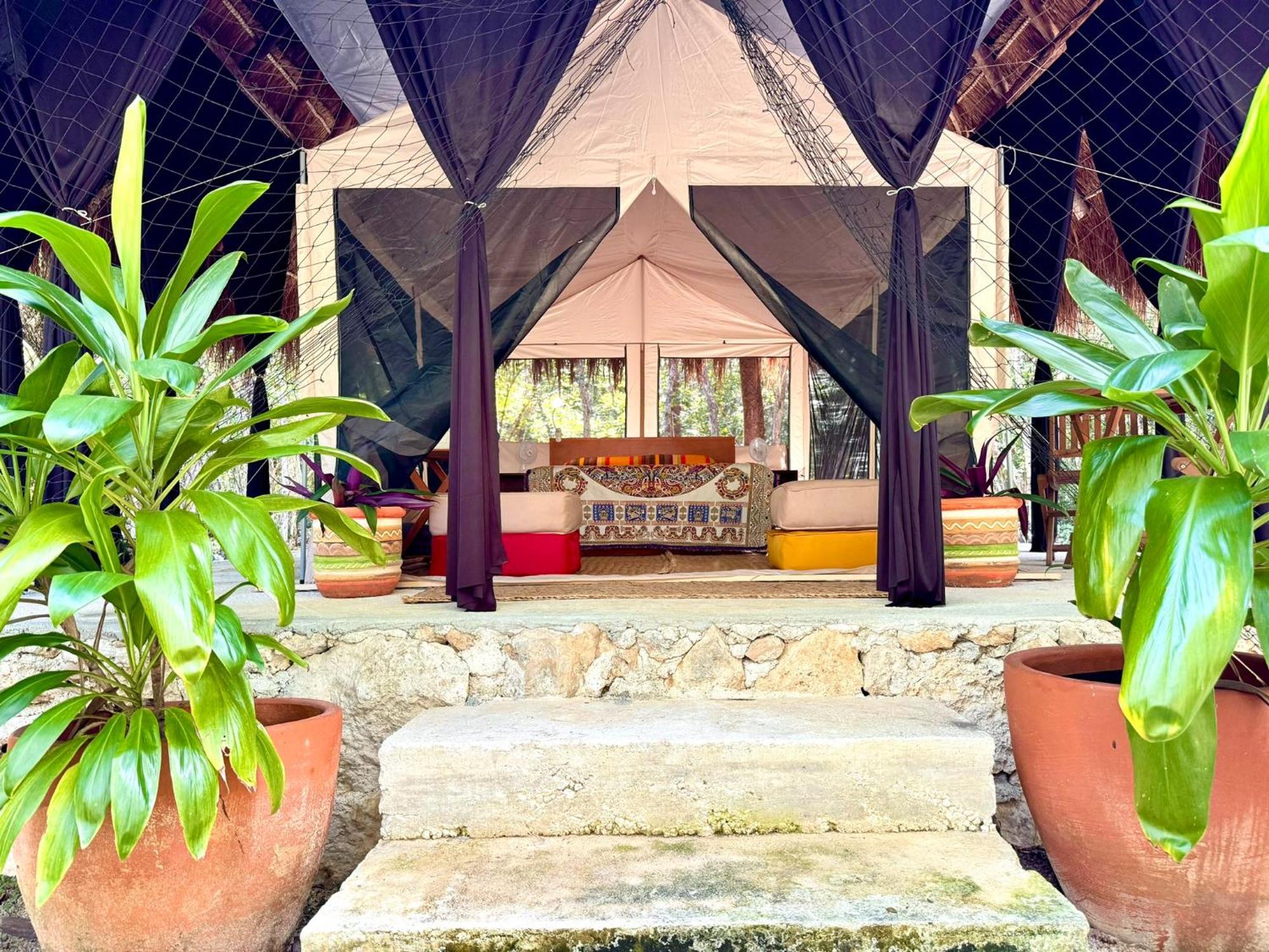 Glamping Bunga Lotus Hotell Tulum Eksteriør bilde